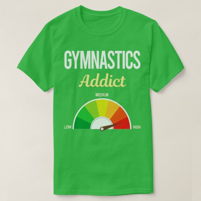 Camiseta Gimnasia divertida de adictos a la gimnasia (Diseño del anverso)