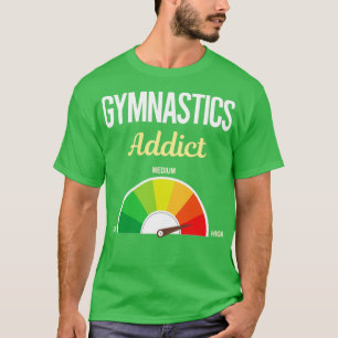 Camiseta Gimnasia divertida de adictos a la gimnasia