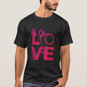 Camiseta Gimnasia divertida de amor se vuelve Chica Gif