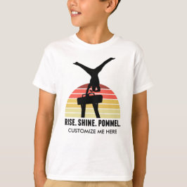 Camiseta Gimnasia divertida de niños come el caballo de Pom