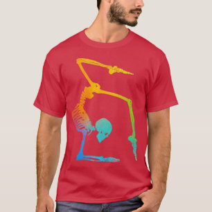 Camiseta Gimnasia divertida esqueleto gimnasta tumor entren