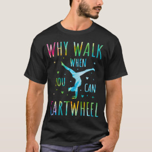 Camiseta Gimnasia Divertida Gimnasta Salto de Manos Para