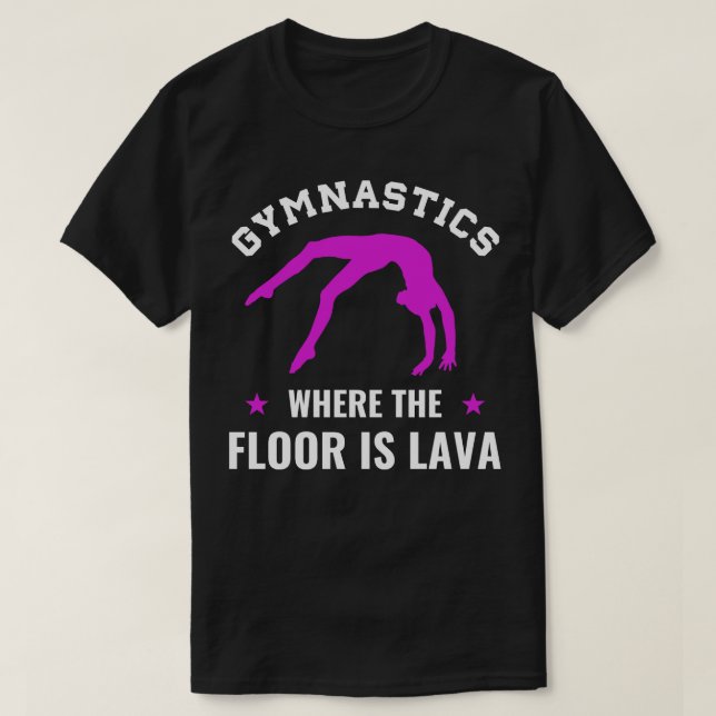 Camiseta Gimnasia donde el suelo es la gimnasta divertida d (Diseño del anverso)