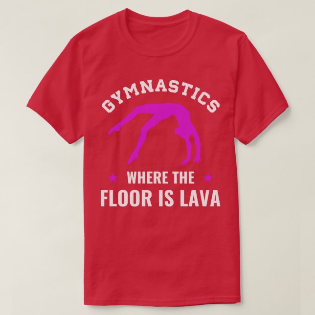 Camiseta Gimnasia donde el suelo es la gimnasta divertida d (Diseño del anverso)