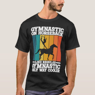 Camiseta Gimnasia Ecuestre Gimnasia a Caballo Salto de Caba