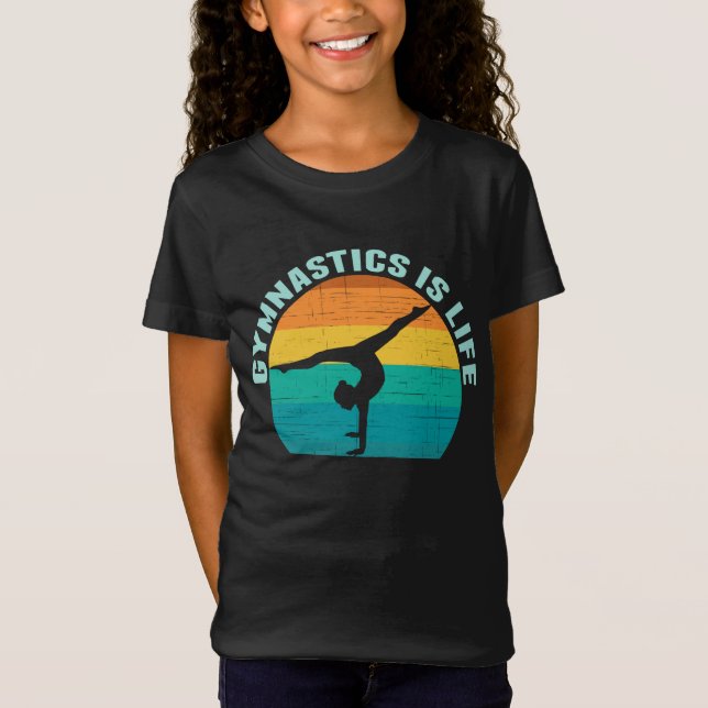 Camiseta Gimnasia es Chicas de gimnastas Guay Sunset Life (Anverso)