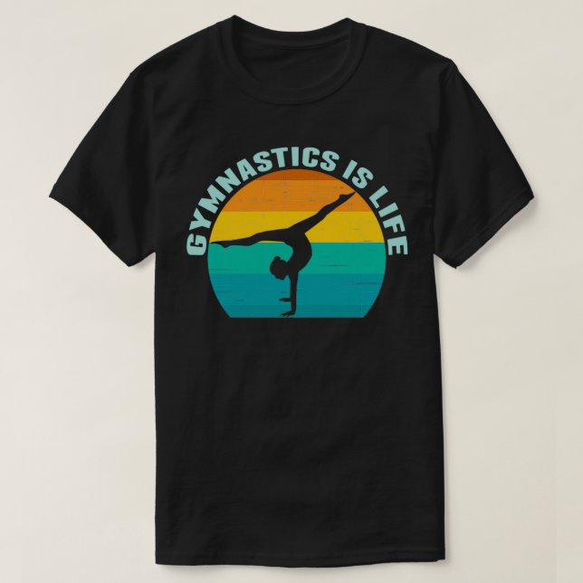 Camiseta Gimnasia es la gimnasta Guay Sunset Life (Diseño del anverso)