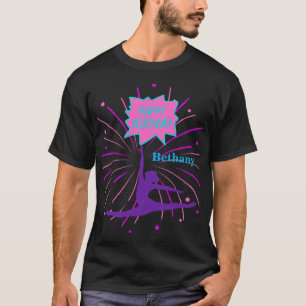 Camiseta Gimnasia feliz cumpleaños personalizada
