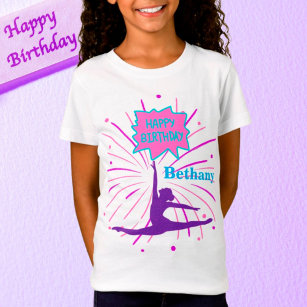 Camiseta Gimnasia feliz cumpleaños personalizada