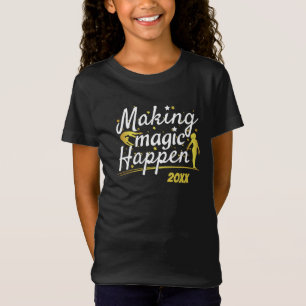 Camiseta Gimnasia femenina hace que la magia ocurra