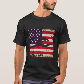 Camiseta Gimnasia Femenina Usa Bandera Americana