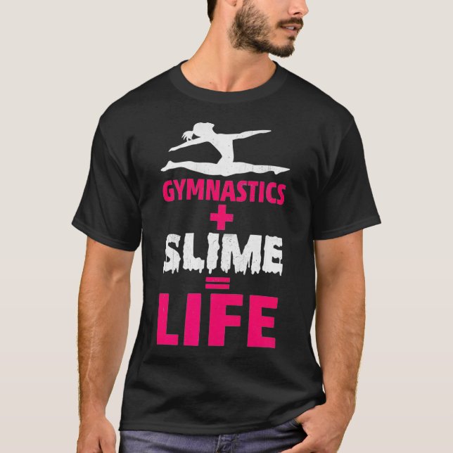 Camiseta Gimnasia femenina y Slime son Premium (Anverso)