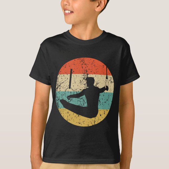 Camiseta Gimnasia - Gimnasta retro vintage (Anverso)