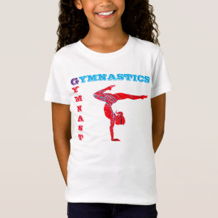 Camiseta Gimnasia Gimnasta Rojo + Azul = Púrpura Resumen
