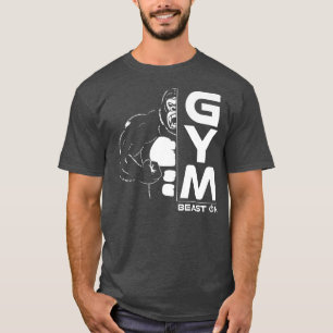 Camiseta gimnasia gorila fitness entrenamiento de motivació