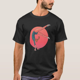 Camiseta Gimnasia gráfica retro Acrobat Acrobatic