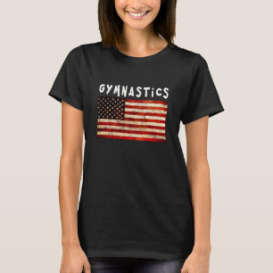 Camiseta Gimnasia Grunge Americana Bandera USA