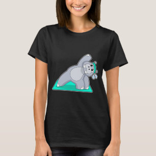 Camiseta Gimnasia Hippo Yoga