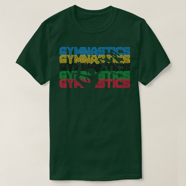 Camiseta Gimnasia Hombres Mujeres Chicas Gimnast Dance Gif (Diseño del anverso)