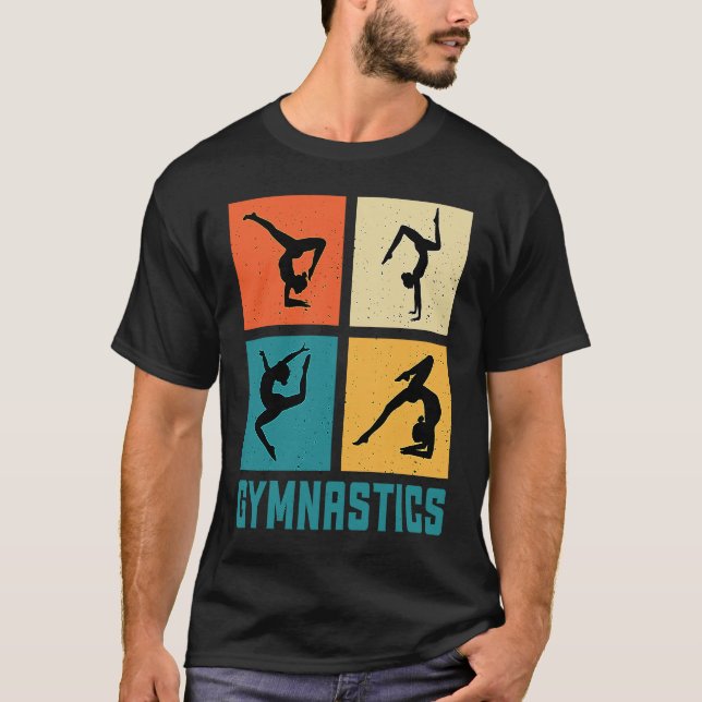 Camiseta Gimnasia Hombres Mujeres Chicas Gimnasta Ret de ba (Anverso)