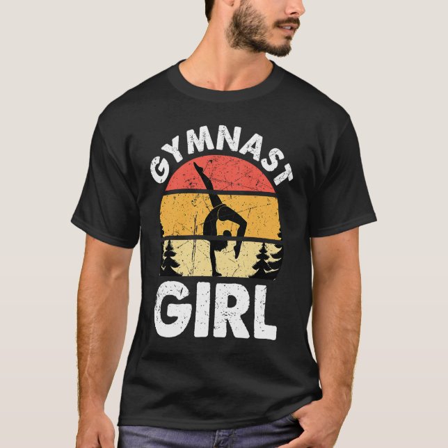 Camiseta Gimnasia Hombres Mujeres Chicas Gimnasta Ret de ba (Anverso)