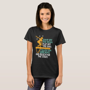 Camiseta Gimnasia inspiradora cita a hija de gimnasta