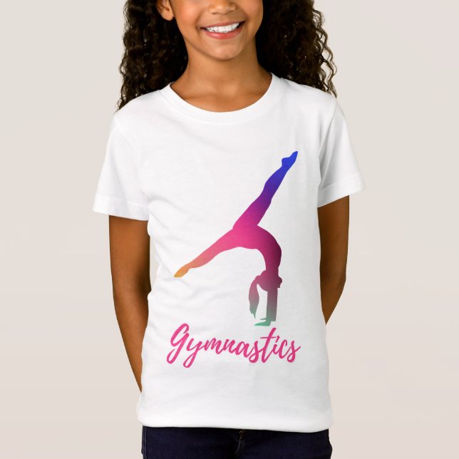 Camiseta Gimnasia Kickover Pastel Azul Púrpura Rosa (Anverso)