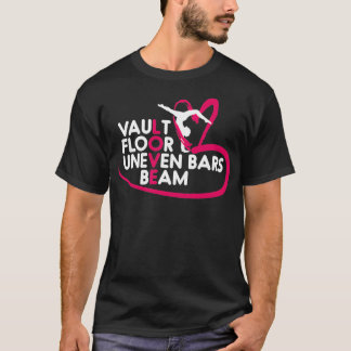 Camiseta Gimnasia Leotard Love Vault Floor Uneven Barras Be