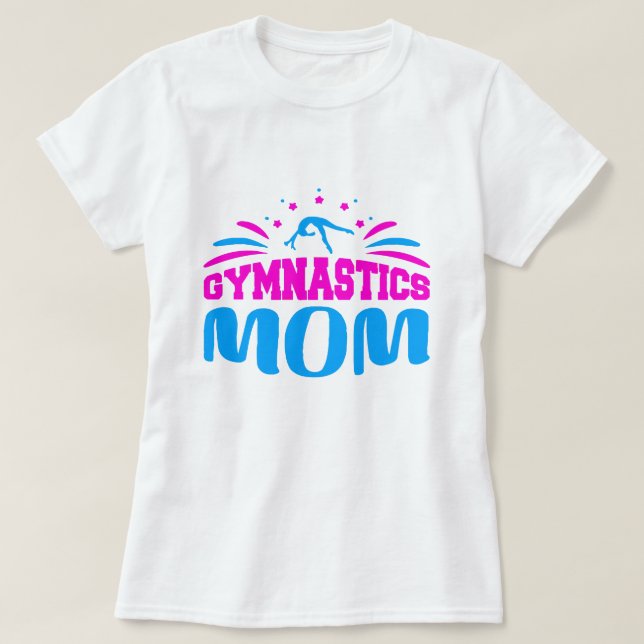 Camiseta Gimnasia Mamá - Regalos Orgullosos y de Apoyo (Diseño del anverso)