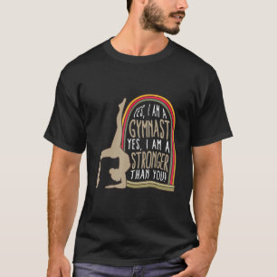 Camiseta Gimnasia Más Fuerte Que Ustedes Mujeres Gimnasia G