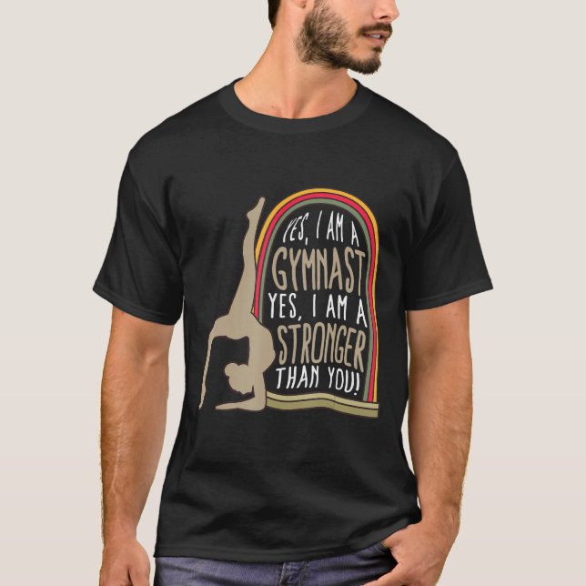 Camiseta Gimnasia Más Fuerte Que Ustedes Mujeres Gimnasia G (Anverso)