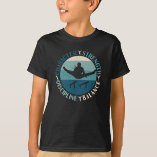 Camiseta Gimnasia masculina Carácter Fuerza Disciplina