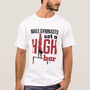 Camiseta Gimnasia masculina masculina en alto nivel