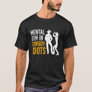 Camiseta Gimnasia Mental Baile Cuadrado de Botas de Vaquero
