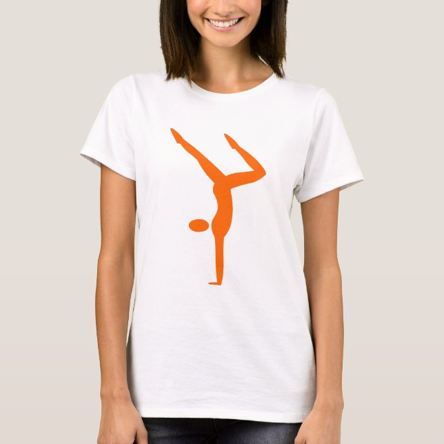 Camiseta Gimnasia - Naranja (Anverso)