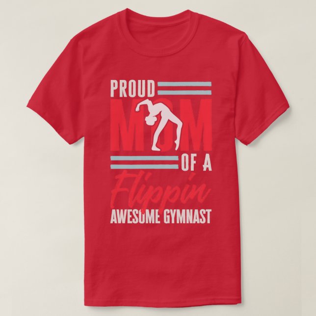 Camiseta Gimnasia Orgullosa Madre De Una Flipina Gimnasta I (Diseño del anverso)