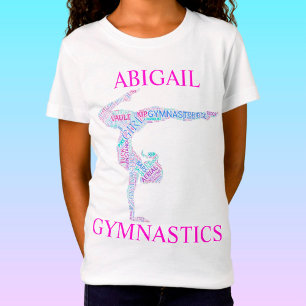 Camiseta Gimnasia Palabra de paro de manos Pose T-Shirt con