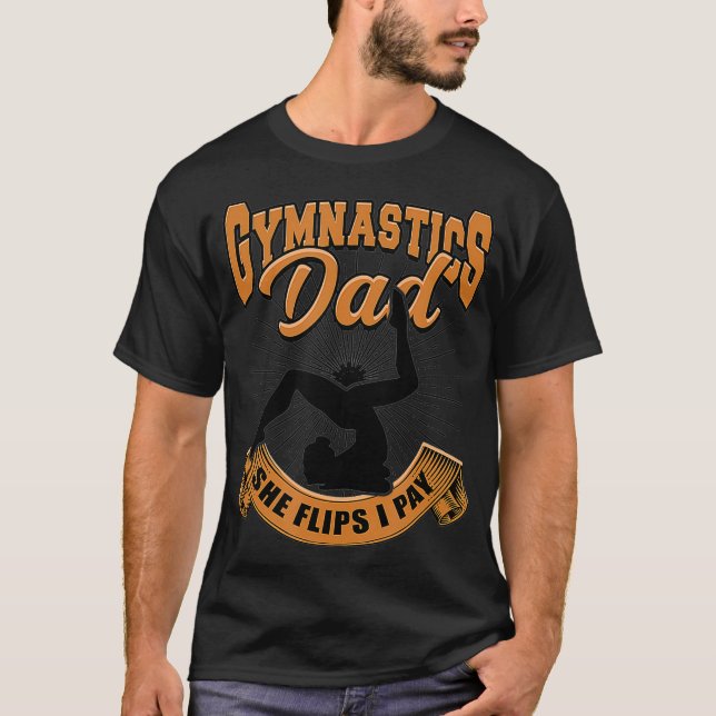 Camiseta Gimnasia papá se retracta yo pago acrobacias (Anverso)