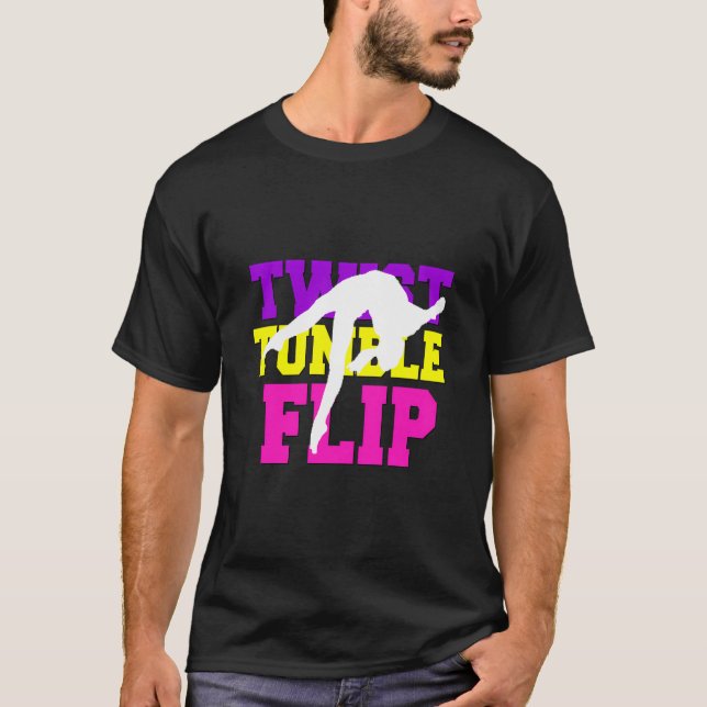 Camiseta Gimnasia Regalo Chicas de gimnastas Tumble Flip Ki (Anverso)