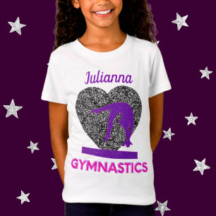 Camiseta Gimnasia Reina de la viga y los corazones