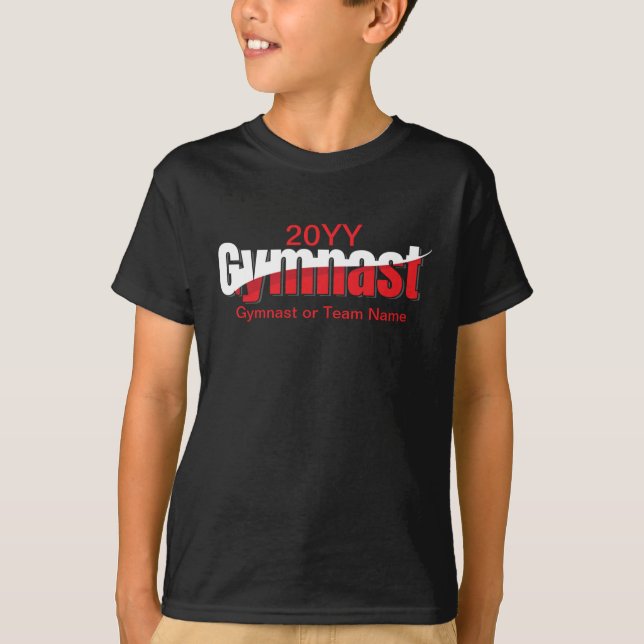 Camiseta Gimnasia - Resumen de la Gimnasta Palabra Swish (Anverso)