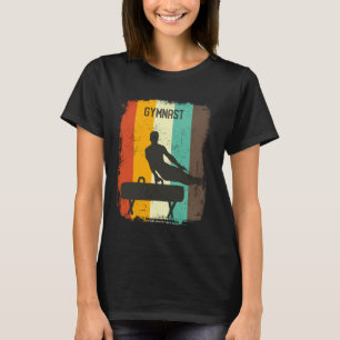 Camiseta Gimnasia Retro 70s Antiguo Caballo con Arcos Hombr