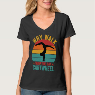 Camiseta Gimnasia Retro Gimnasio Parkour Chicas Mujeres Coo
