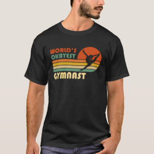 Camiseta Gimnasia retro vintage más Okayest del mundo