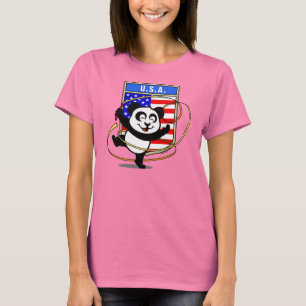 Camiseta Gimnasia rítmica de EE.UU. Panda Shirt