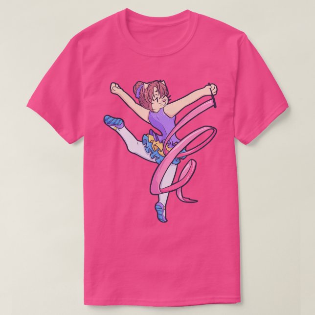Camiseta Gimnasia rítmica Gato aerobio (Diseño del anverso)