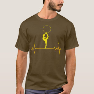 Camiseta Gimnasia rítmica Hoop Gymnast Heartbeat Pulse