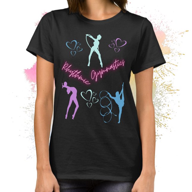 Camiseta Gimnasia Rítmica Hoop, Ribbon y Ball (Rhythmic Gymnastics Hoop, Ribbon and Ball T-Shirt)
