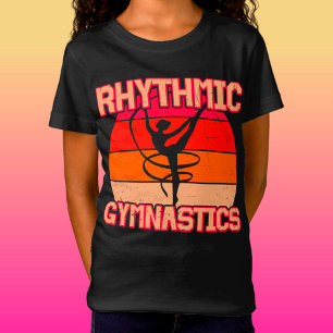 Camiseta Gimnasia rítmica Naranja y rojo
