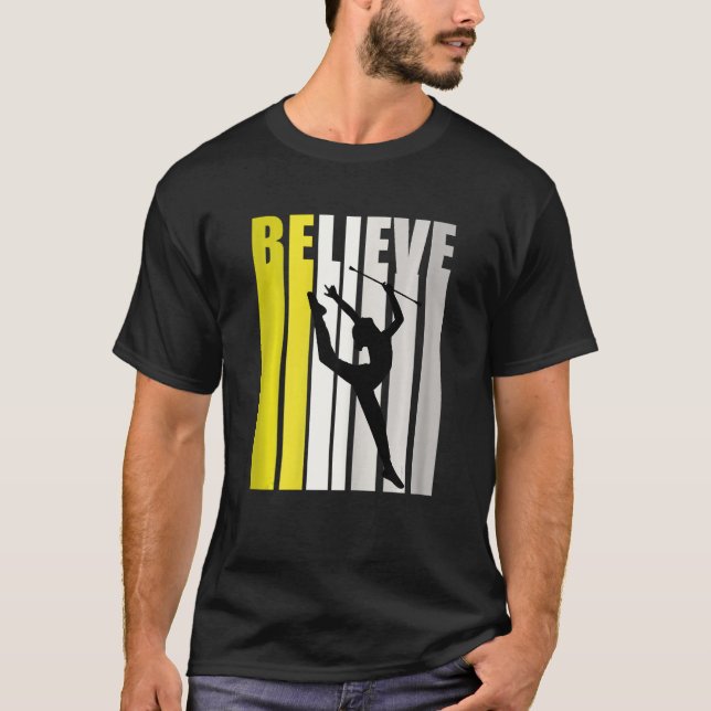 Camiseta Gimnasia Rítmica Retro Inspiración Motivacional B (Anverso)